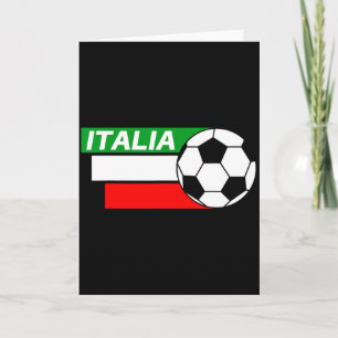 Tarjeta Camiseta de fútbol de Italia Colores de la bandera