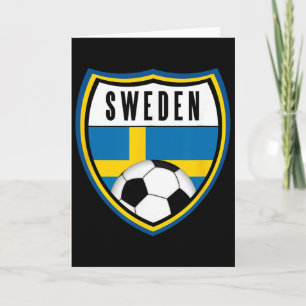Tarjeta Camiseta de fútbol de Suecia Bandera sueca