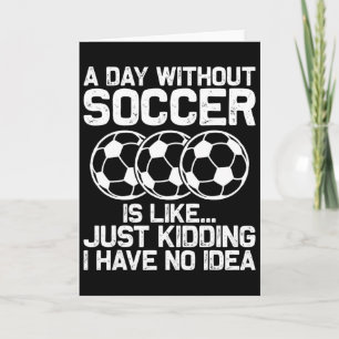 Tarjeta Camiseta de fútbol divertida chicos hombres mujere
