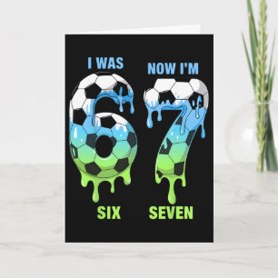 Tarjeta Camiseta de fútbol por el 7º cumpleaños Fui 6 ahor