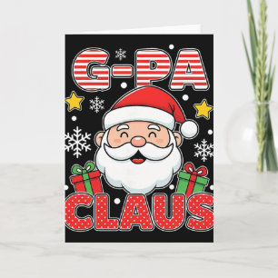 Tarjeta Camiseta de G-pa Claus Regalos de Grupo Familiares