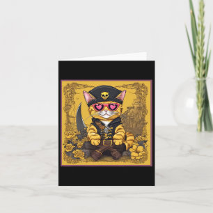 Tarjeta Camiseta de gato con solapa de San Valentín 
