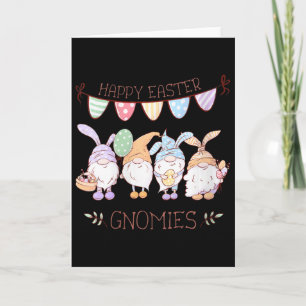 Tarjeta Camiseta de gnomos de Pascua para mujeres, Feliz G