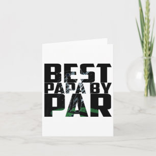 Tarjeta Camiseta de golf divertida del mejor papá por Par