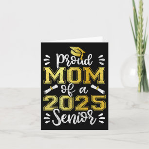 Tarjeta Camiseta de graduación orgullosa mamá de un senior