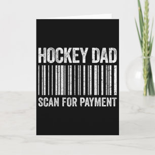 Tarjeta Camiseta de Hockey Dad Scan For Payment Hombre Ama