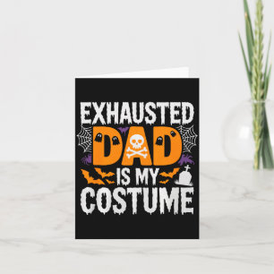 Tarjeta Camiseta de hombre agotado papá es mi disfraz homb