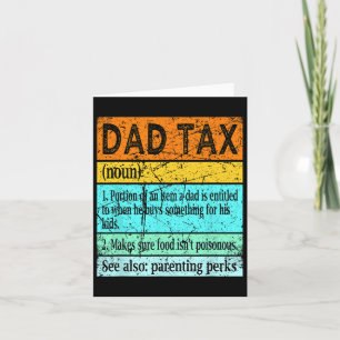 Tarjeta Camiseta de impuestos Papá S para hombres Mejor de