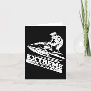Tarjeta Camiseta de Jet Ski Esquiador Camiseta Esquí Depor
