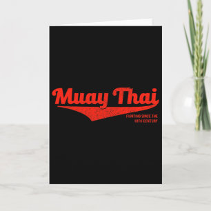 Tarjeta Camiseta de Kickboxing Muay Thai Distorsionada, Mm