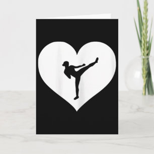 Tarjeta Camiseta de Kickboxing Rosa o Azul Regalo para Chi