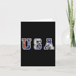 Tarjeta Camiseta de la bandera de EE. UU. para mujeres, me