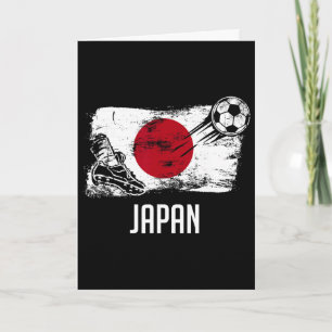 Tarjeta Camiseta de la bandera de Japón Equipo de fútbol j