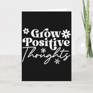 Tarjeta Camiseta de la frase motivadora Crecer pensamiento