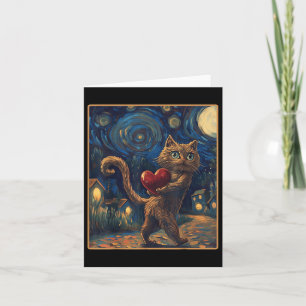 Tarjeta Camiseta de la noche estrellada de Van Gogh del ga