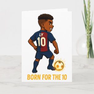 Tarjeta Camiseta de la obra de arte del héroe del fútbol d