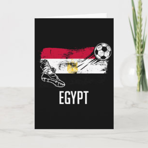 Tarjeta Camiseta de la selección de Egipto con la bandera
