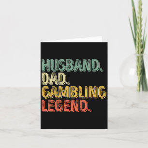 Tarjeta Camiseta de leyenda de apuestas divertida para pap