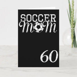 Tarjeta Camiseta de Mamá de Fútbol Número 60 Jugador Favor