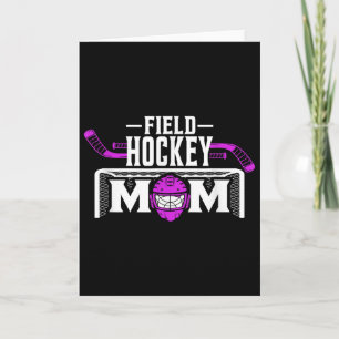 Tarjeta Camiseta de mamá de hockey sobre césped para mujer