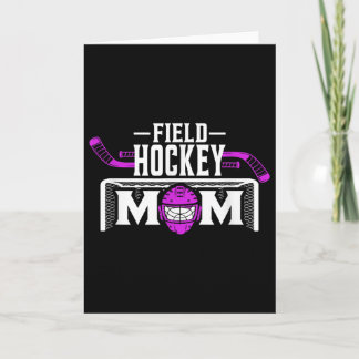 Tarjeta Camiseta de mamá de hockey sobre césped para mujer