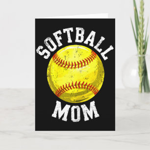 Tarjeta Camiseta de Mamá de Sóftbol Mujer Amante del Sóftb