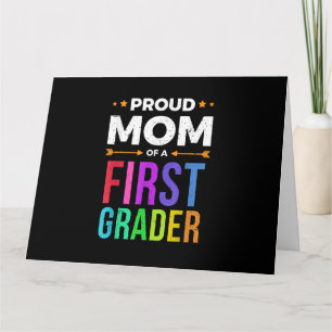 Tarjeta Camiseta de mamá de un estudiante de primer grado