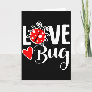 Tarjeta Camiseta de mariquita del día de San Valentín de i