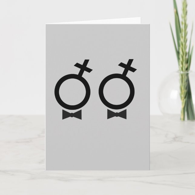 Tarjeta Camiseta de matrimonio gay (Anverso)