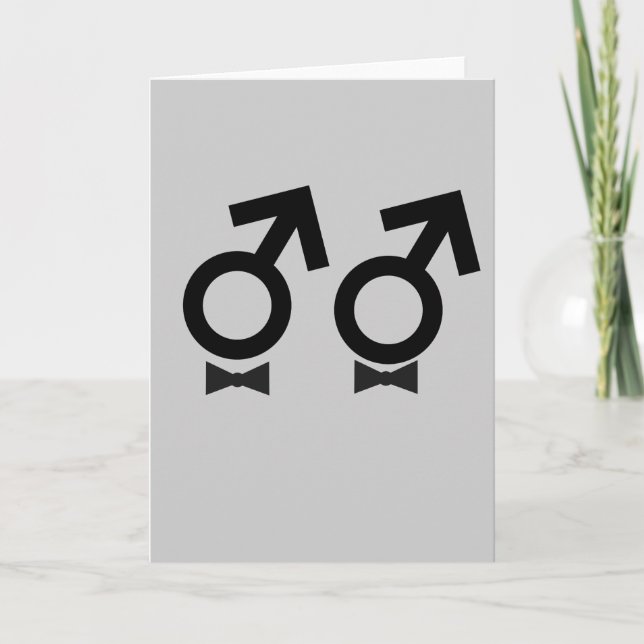 Tarjeta Camiseta de matrimonio gay (Anverso)