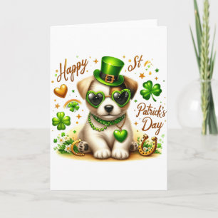 Tarjeta Camiseta De Niño Pequeño De Cachorro Del Día Feliz