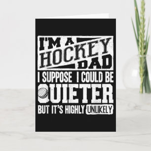 Tarjeta Camiseta de padre de hockey sobre césped hombres a