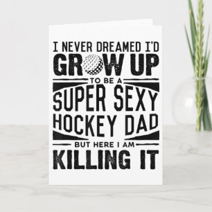 Tarjeta Camiseta de padre de hockey sobre hierba hombres j