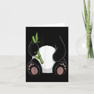 Tarjeta Camiseta de Panda Adultos Niños Hombres Mujeres Di