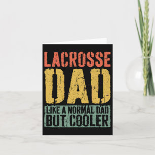 Tarjeta Camiseta de Papá de Lacrosse Día del Padre 