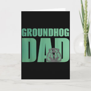 Tarjeta Camiseta de papá de marmota Amante de marmotas Mar