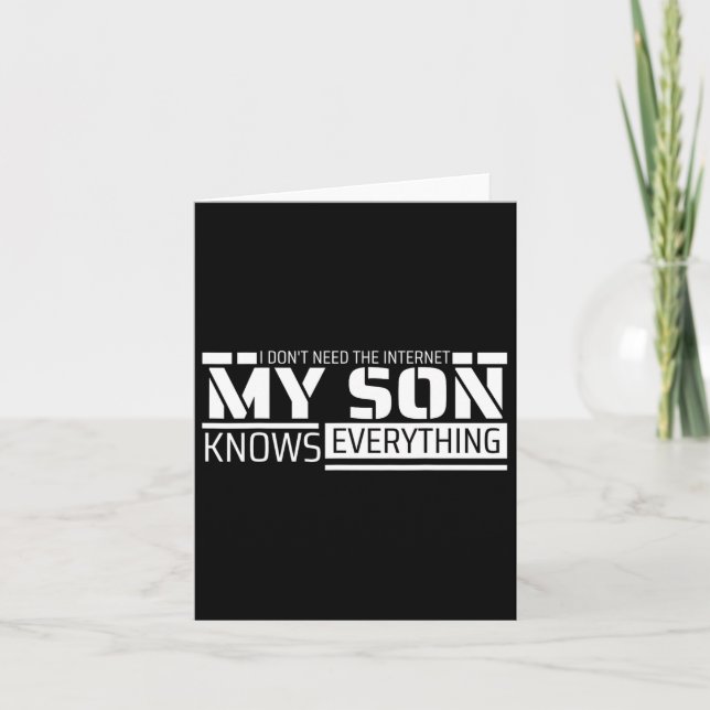 Tarjeta Camiseta de papá divertida de los padres graciosos (Anverso)