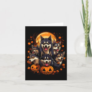 Tarjeta Camiseta de Perros de Halloween2