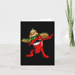 Tarjeta Camiseta de Pimiento Chili Dabbing