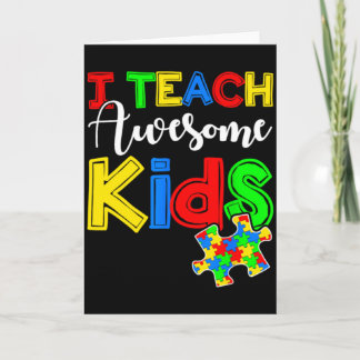 Tarjeta Camiseta de profesor de educación especial concien