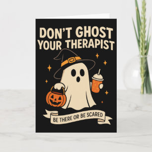 Tarjeta Camiseta de Psicólogo Escolar de Halloween No te A