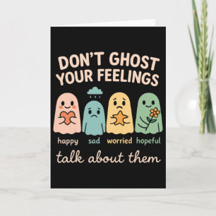 Tarjeta Camiseta de Psicólogo Escolar de Halloween No te A
