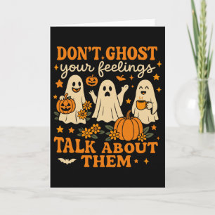 Tarjeta Camiseta de Psicólogo Escolar de Halloween No te A