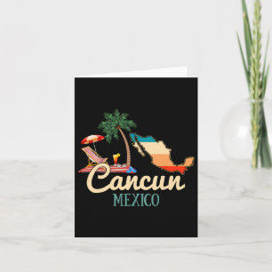 Tarjeta Camiseta de recuerdo de Cancun México Familia coin
