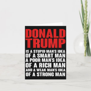 Tarjeta Camiseta de ridiculización de Donald Trump - Él no