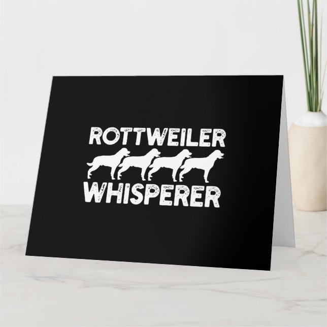 Tarjeta Camiseta de Rottweiler (Anverso)