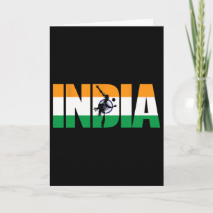 Tarjeta Camiseta de seguidores de críquet de la India Jers