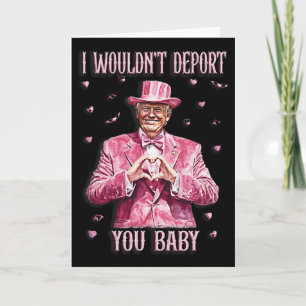 Tarjeta Camiseta de Trump para el Día de San Valentín No t