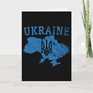 Tarjeta Camiseta de Ucrania Ucraniano Tryzub Patriótica Ap