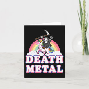 Tarjeta Camiseta de Unicornio Segador Siniestro Arcoíris D
